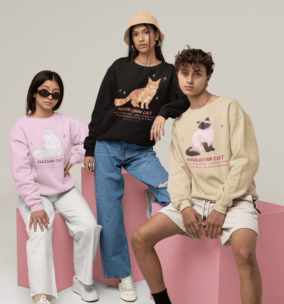 Image of CAT LOVERS CREWNECK