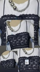 Image 2 of Tasty Raw Edge Denim “Booty Busted” Tee Topper Cami