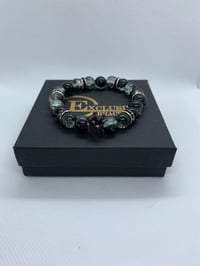 Image 1 of Black and Glass Crown w/Accents