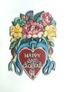 Happy and Glorious - Wooden Hanging Decoration
