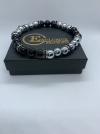 Image 1 of Silver Hematite Black Onyx w/Accents