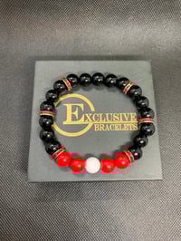 Image 2 of Black Red White w/Accents