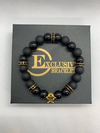Image 2 of Black Onyx Matte Gold Crown w/Accents