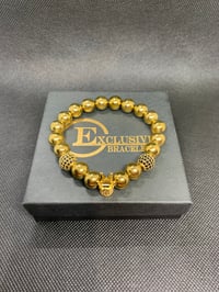 Image 2 of Gold and Gold Crown w/Gold and Black Accents