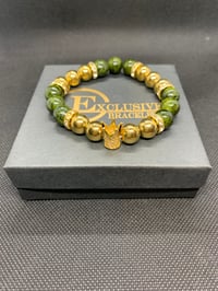 Image 2 of Green and Gold w/Gold Crown