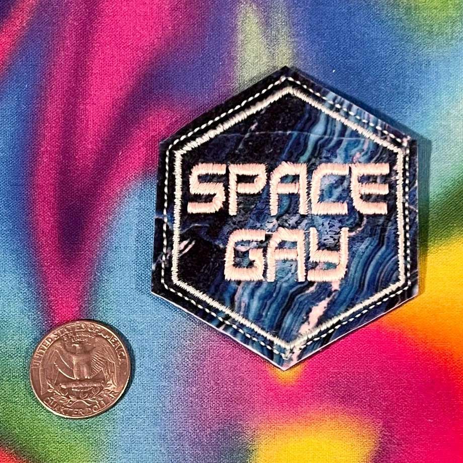 Image of Embroidered Patch: Space Gay