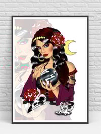 Image 1 of Gypsy Girl tattoo art print