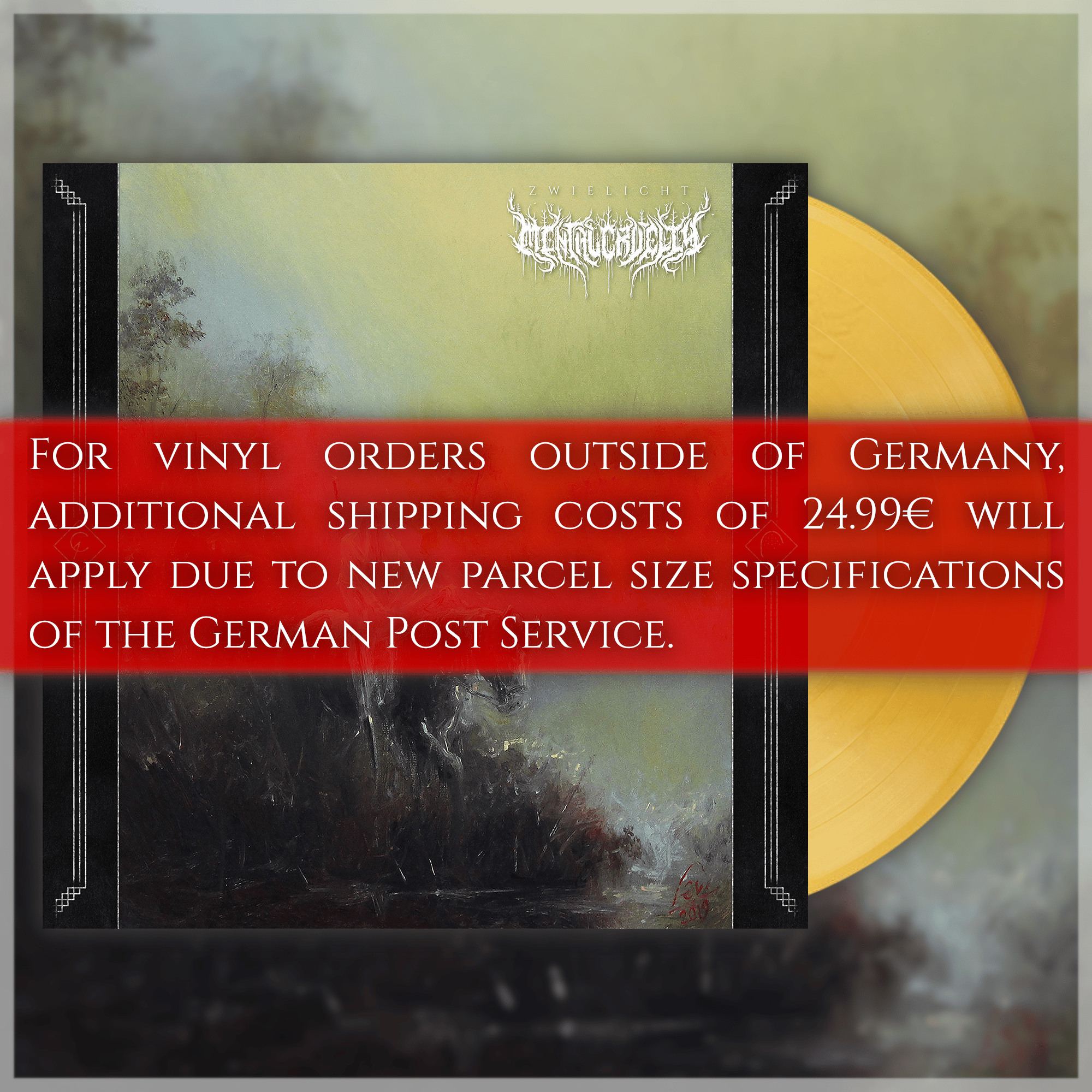 Piping Til meditation beskydning LIMITED GOLD ZWIELICHT VINYL (Band Exclusive) | MentalCruelty666