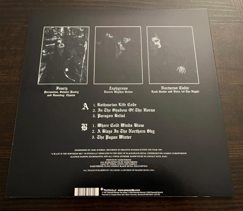 Darkthrone - A Blaze in the Northern Sky Vinyl