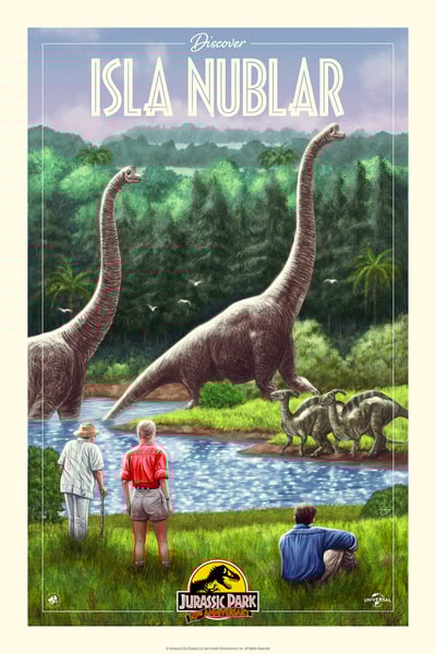 Image of Jurassic Park 30th Anniversary 24x36" (officially licensed print)
