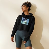Image 4 of Crop Hoodie with Turtles