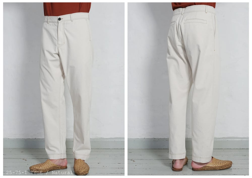 Hansen Garments TYGE | Wide Cut Cropped Trousers | natural