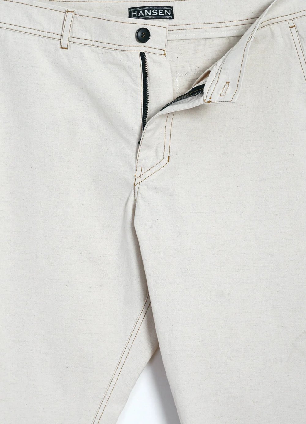 Hansen Garments TYGE | Wide Cut Cropped Trousers | natural