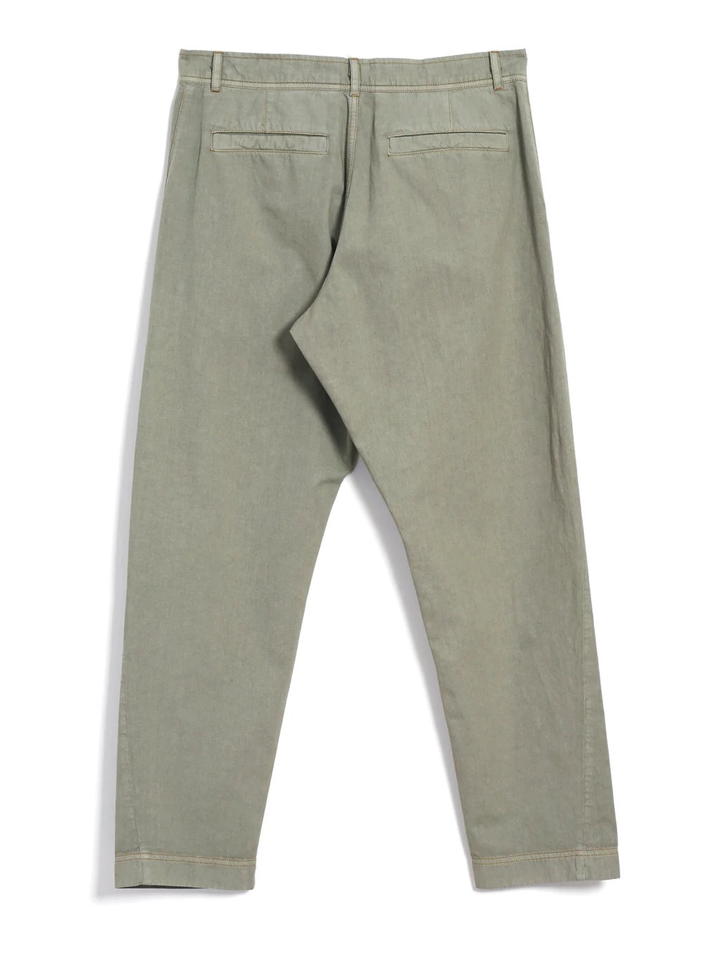 Hansen Garments TYGE | Wide Cut Cropped Trousers | light sage