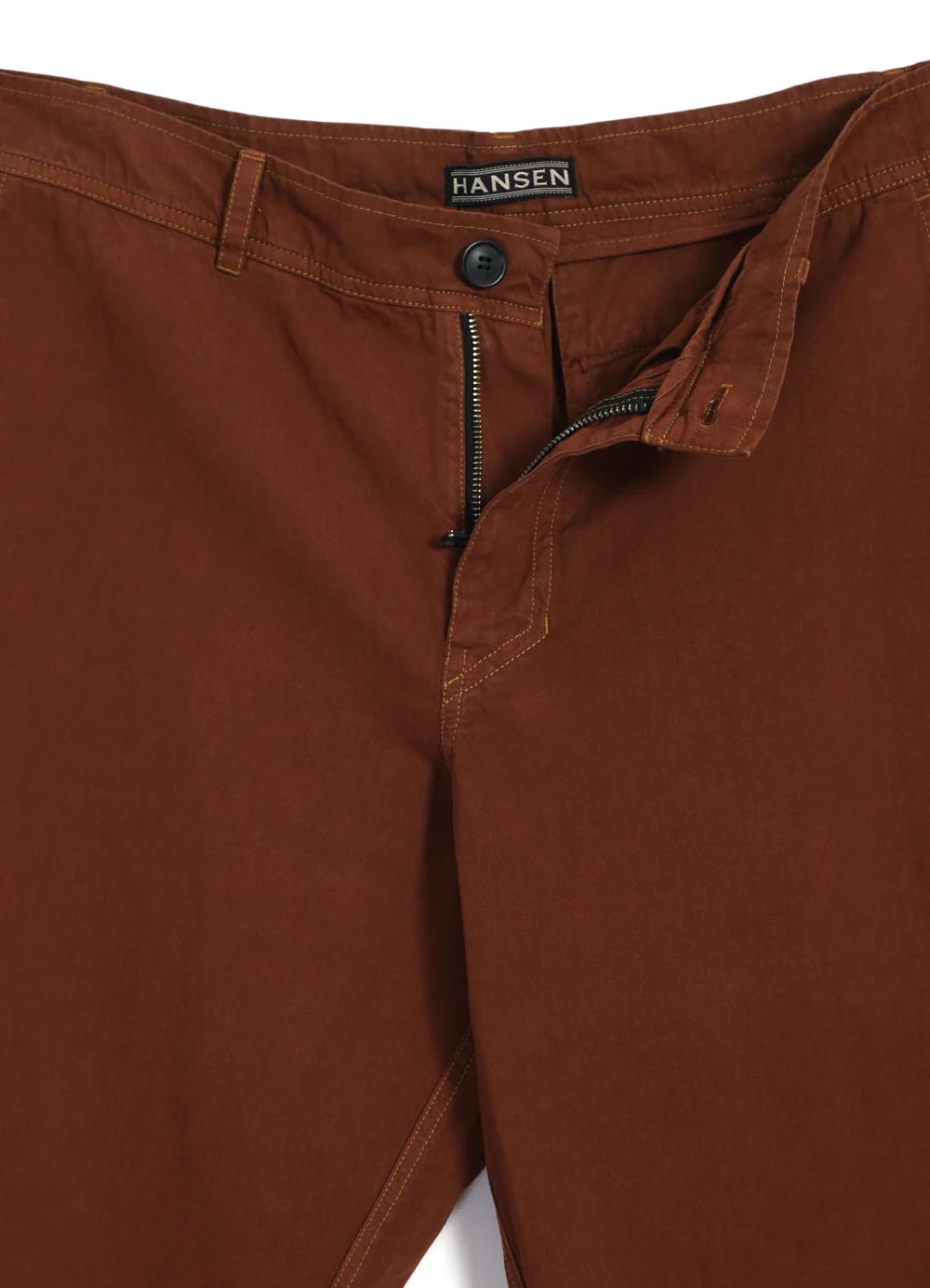 Hansen Garments TYGE | Wide Cut Cropped Trousers | brick
