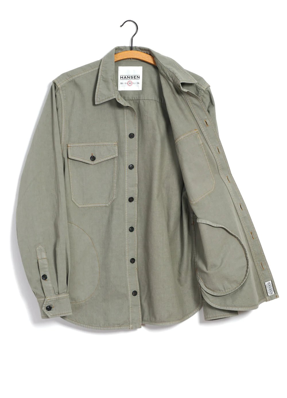Hansen Garments RUBEN | Casual Over Shirt | light sage