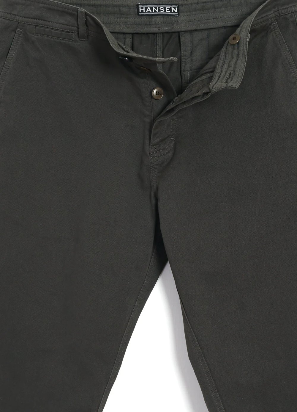 Hansen Garments FRED | Regular Cut Trousers | dark moss