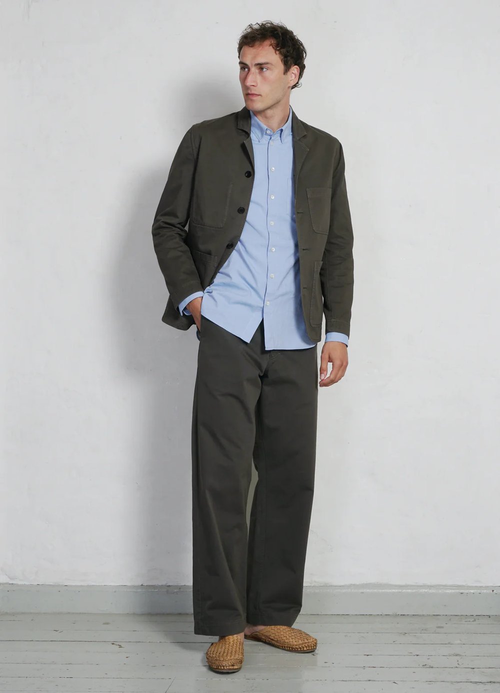 Hansen Garments NICOLAI | Informal 4-button Blazer | dark moss