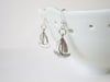 Silver Sailboat Charm Earrings, Pierced or Clip On 