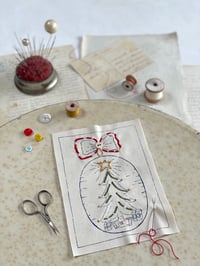 Image 2 of Christmas Tree & Bow Embroidery Template