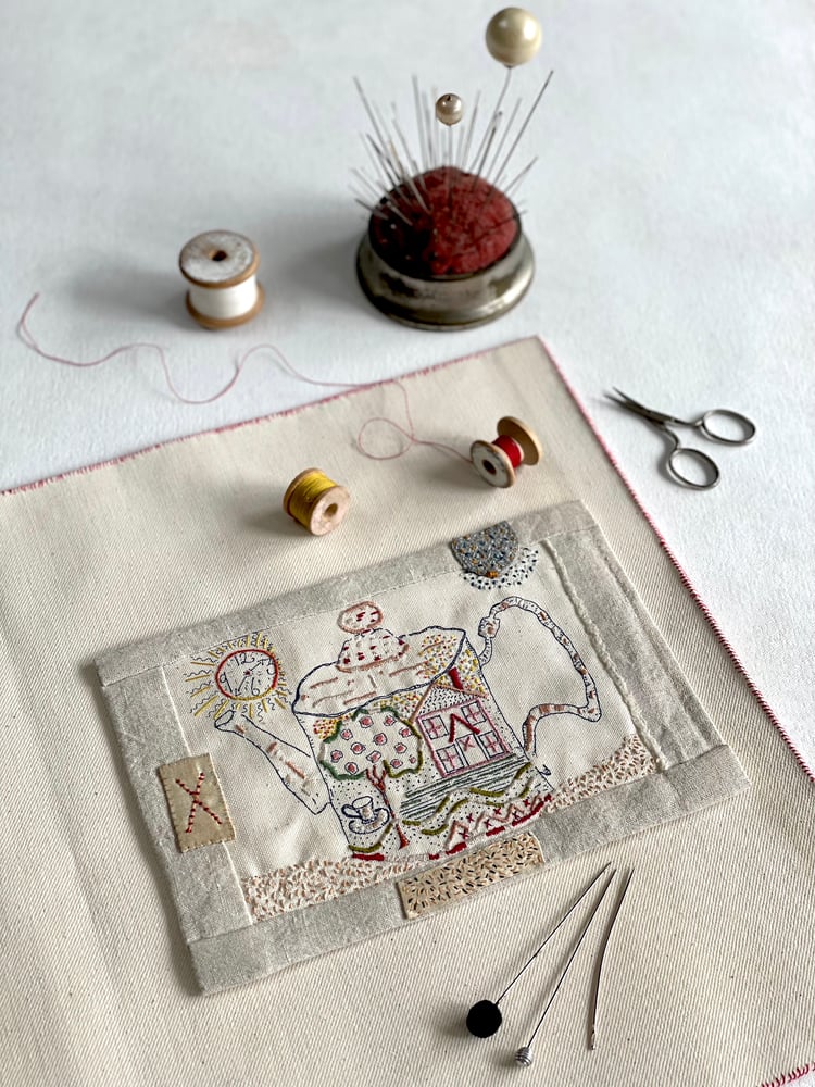Image of Tea Pot Embroidery Template