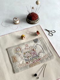 Image 1 of Tea Pot Embroidery Template