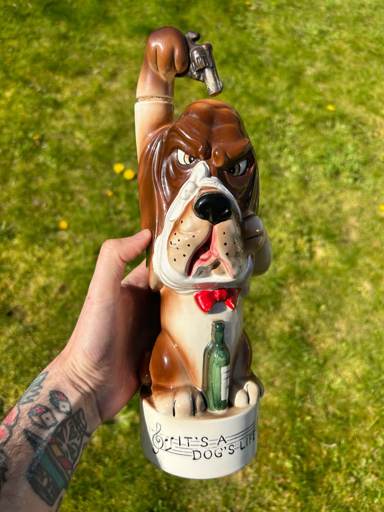 Image of It's a dogs life decanter.