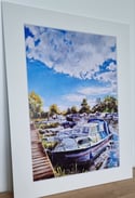 Original print of Port Meadow in Oxford 