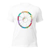 Color Palette-1 Your Astrology Birth Chart Wheel only-Unisex t-shirt-white. Show your uniqueness!