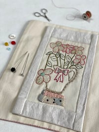 Image 2 of Flowers & Vase Embroidery Template 