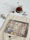Carte Postale & Dove Embroidery Template