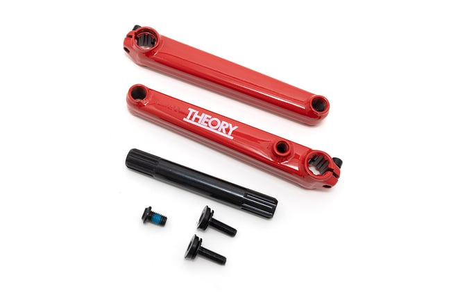 THEORY CONSERVE 3pc CRANKS w/138mm LENGTH SPINDLE FOR BMX BIKES