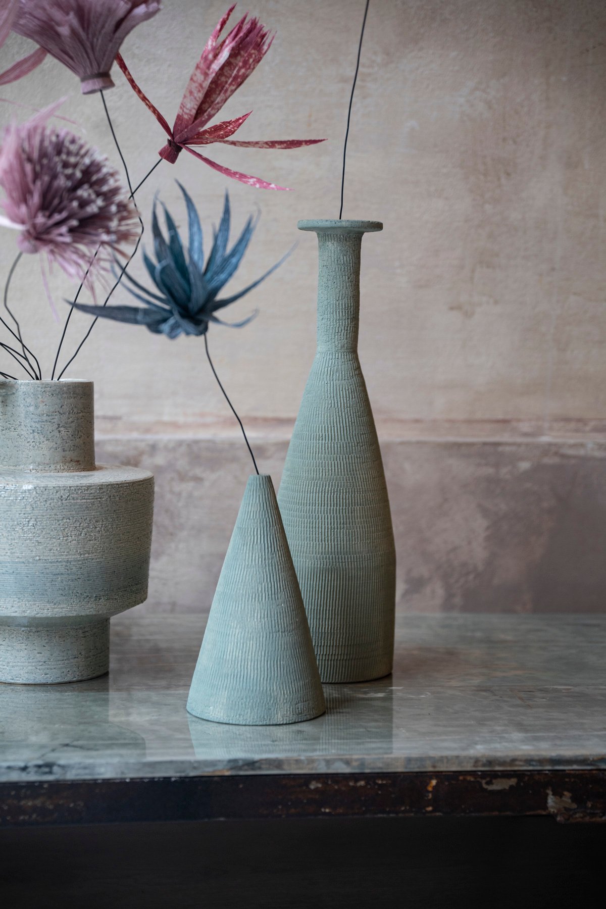 Image of Vaso "Cesare" in terracotta smaltata di Federica Bubani