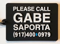 Image 2 of PLEASE CALL GABE SAPORTA 2.5in PVC Rubber Keychain