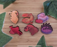 Image 1 of Prehistoric Creatures / Wood Pins