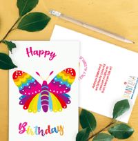 Image 2 of Butterfly Alebrije Birthday Card