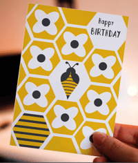 Image 1 of Bees Birthday Card