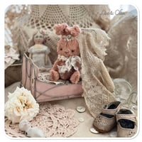 Image 1 of Custom Listing for N - Handmade artist bunny in vintage pink