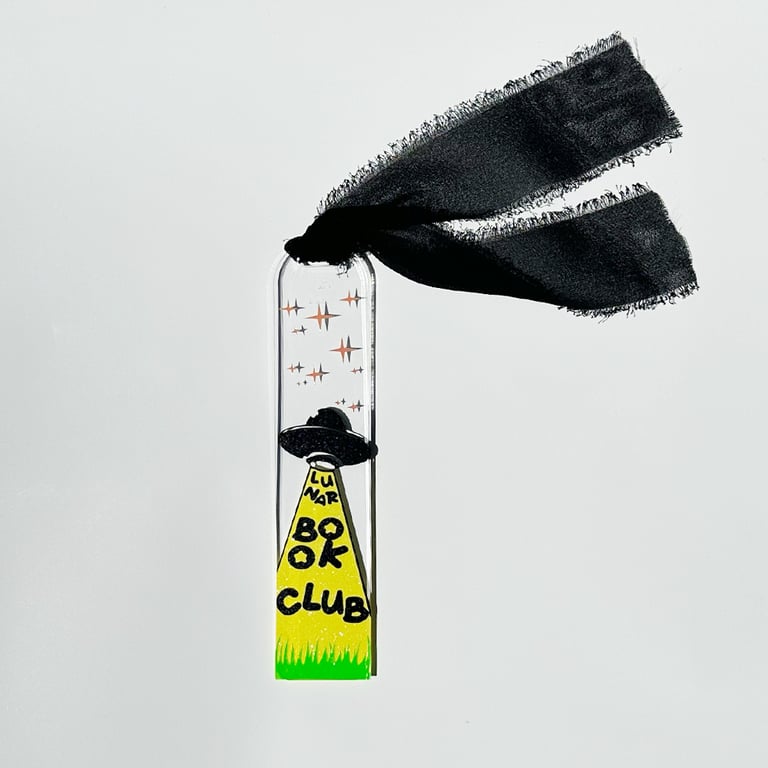 Lunar Book Club - UFO Bookmarker