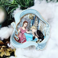 Endearing Moments: "The Yule Ball" Original (Pink Dress H,Blue Frame)