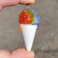 Image 1 of Frosty Skull Snow Cone Pendant Collab with Renne Patula