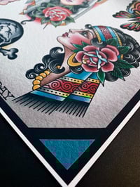 Image 3 of Munday / Crofoot Split Sheet Tattoo Flash 11”x14” (Split1-2022)