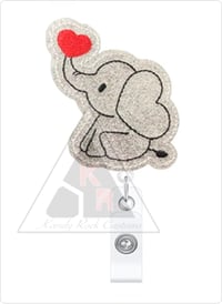 Image 2 of Metallic Elephant Retractable Badge Holder- Reg Price $8