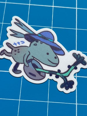 Blue Pot Goblin Sticker