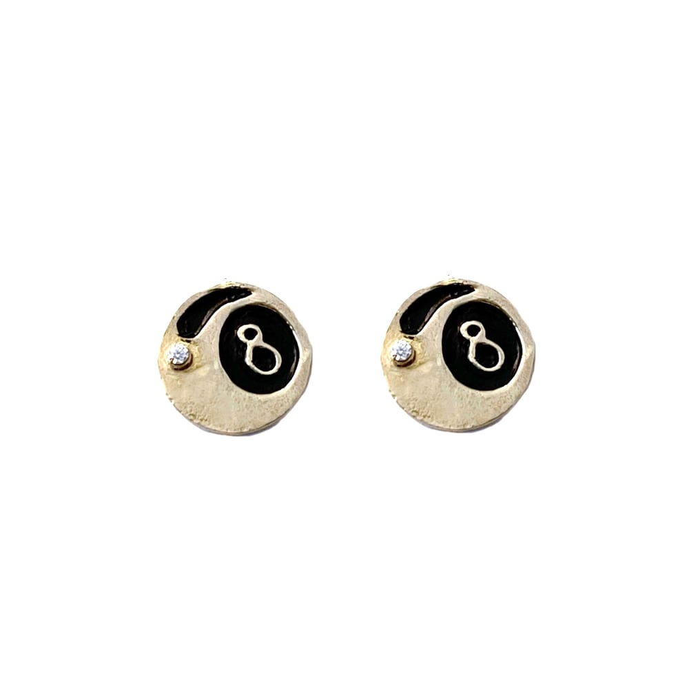 Image of Magic 8 Ball Earrings