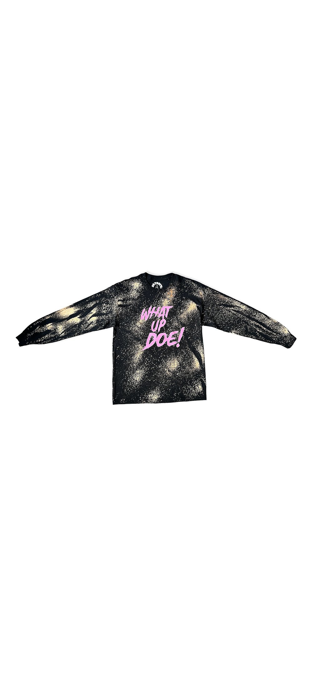 Image of Bleach Splattered | What up doe! long sleeve