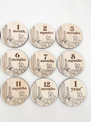 Image of Cactus Monthly Milestone for Baby