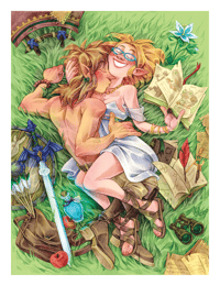 Link and Zelda - Print