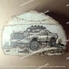Ford F-250 Wooden Wood Burn 1 3/4 Inch Thick 9.5 ×6.5Inches Free Shipping