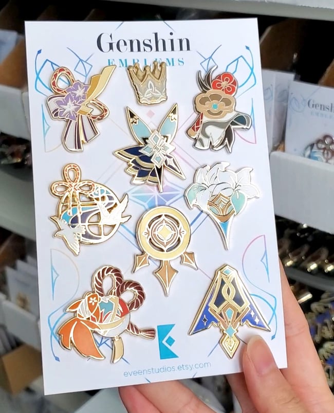 Genshin Emblem pins 2